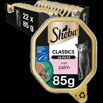 Sheba in Pate met Zalm 22 x 85 g bij Jumbo