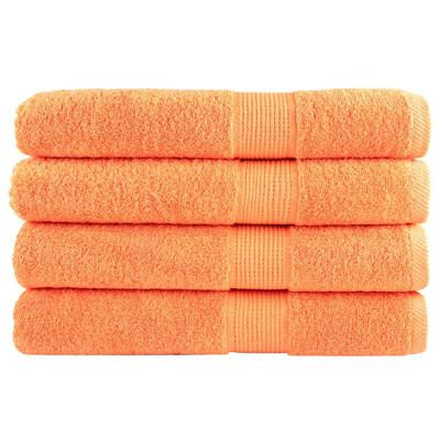 VidaXL Saunadoeken solund 4 st 600 g/m² 80x200 cm oranje