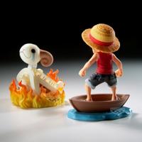 One Piece WCF Log Stories PVC Statue 2-Pack Luffy & Going Merry 8 cm - thumbnail