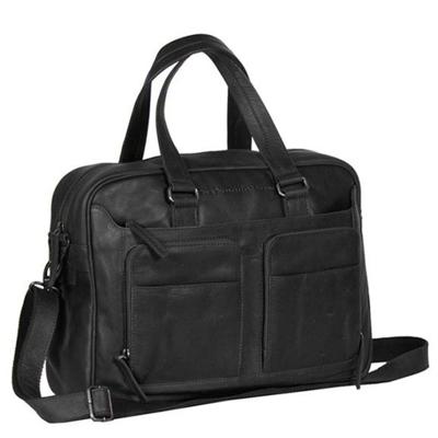 Chesterfield Business Schoudertas met Laptopvak 15'' Samual Zwart