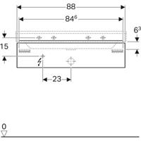 Geberit Xeno2 wastafelonderkast 1 lade 88x22 cm, greige - thumbnail