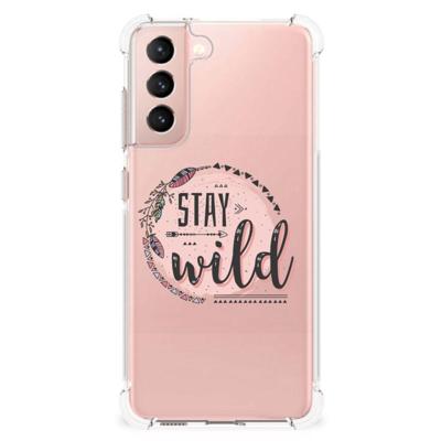 Samsung Galaxy S21 FE Stevig | Bumper Hoesje | Boho Stay Wild Samsung Galaxy S21 FE Stevig | Bumper Hoesje | Boho Stay Wild