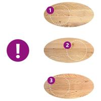 Tafelblad 120x60x2 cm ovaal massief eikenhout - thumbnail