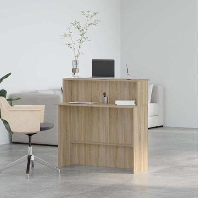 Receptiebalie 100x50x103,5 cm bewerkt hout sonoma eikenkleurig Receptiebalie 100x50x103,5 cm bewerkt hout sonoma eikenkleurig