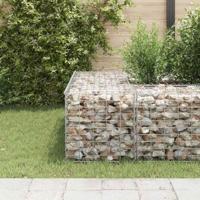 Gabion plantenbak verhoogd kubus 50x50x50 cm staaldraad - thumbnail