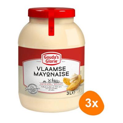 Gouda's Glorie - Vlaamse Mayonaise - 3x 3 ltr