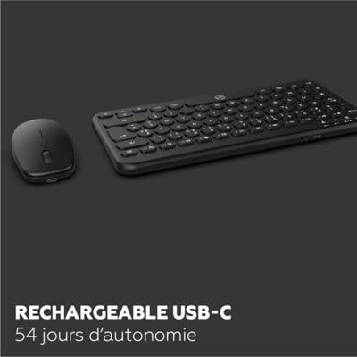 Toetsenbord en muis Mobility Lab CP420W Mini Zwart AZERTY
