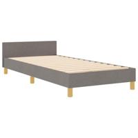 Bedframe met hoofdeinde Taupe 80 x 200 cm Stof - thumbnail