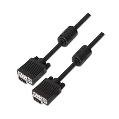 Aisens A113 – 0071 – 1,8 m (SVGA-kabel met ferriet voor monitor, tv en projector) zwart
