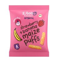Maize puffs aardbei/banaan 6+ maanden bio 20 Gram - thumbnail