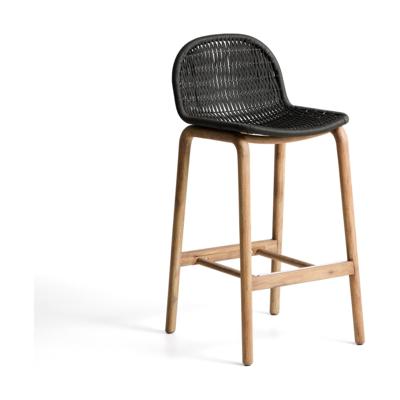 Kave Home Alipa barkruk H75 cm Donkergrijs