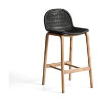 Kave Home Alipa barkruk H75 cm Donkergrijs - thumbnail