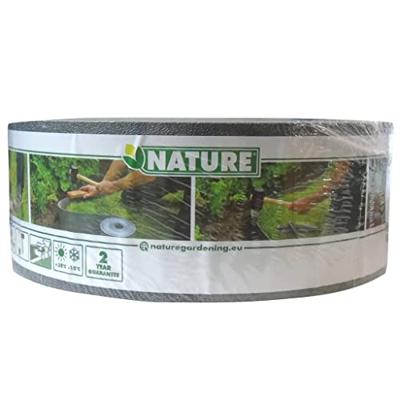 NATURE Tuinborder - Polyethyleen - Dikte 3 mm - Grijs - H7,5 cm x 10 m - thumbnail
