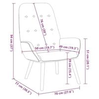 Relaxstoel fluweel blauw - thumbnail