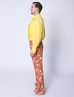 Hippie broek Paisley bruin/oranje - thumbnail