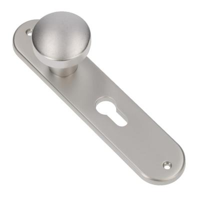 AMI langschild met vaste knop (50mm) ovaal - cilindergat - PC 72 - F1 - 322976