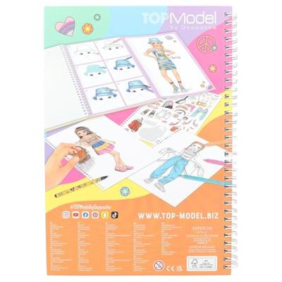 TOPModel kleurboek met kleurpotloden - thumbnail
