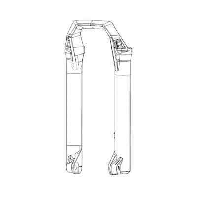ROCKSHOX onderste vorkbuis 27,5" sliders rs 27,5" boost matt black