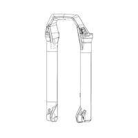 ROCKSHOX onderste vorkbuis 27,5" sliders rs 27,5" boost matt black - thumbnail