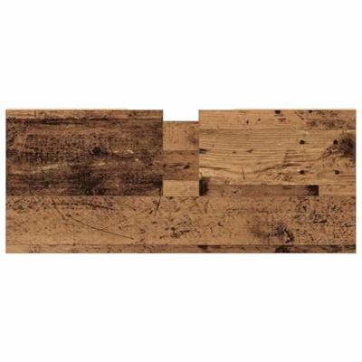 Badkamerkast 80x33x60 cm bewerkt hout oud houtkleurig