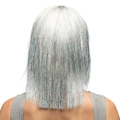 Boland Pruik crazy zilver