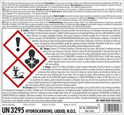 SONAX teerverwijderaar tar remover 5 ltr pe-kanister