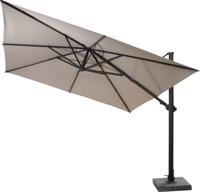 4 Seasons Outdoor | Zweefparasol Siesta Premium 300 x 300 cm | Antraciet-Charcoal - thumbnail