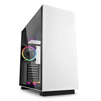 Sharkoon pure steel rgb midi tower behuizing (wit | 2x usb-a | rgb | tempered glass) - thumbnail
