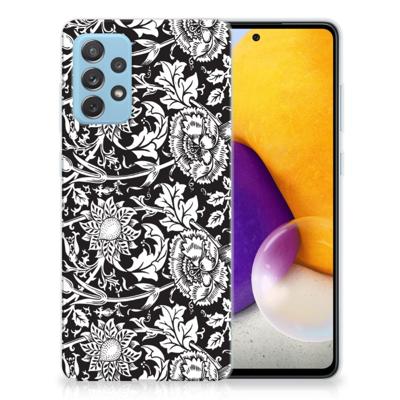 Samsung Galaxy A72 | TPU Case | Black Flowers Samsung Galaxy A72 | TPU Case | Black Flowers