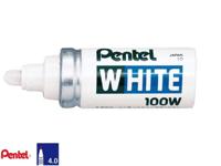 Pentel merkstift 100W - 4mm - wit - Q632400 - thumbnail