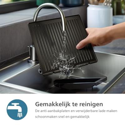 Philips HD6307/70 Contact grill Grijs Philips HD6307/70 Contact grill Grijs