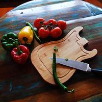 Guitar Cutting Board - Bamboe Snijplank - 38 x 25cm - thumbnail