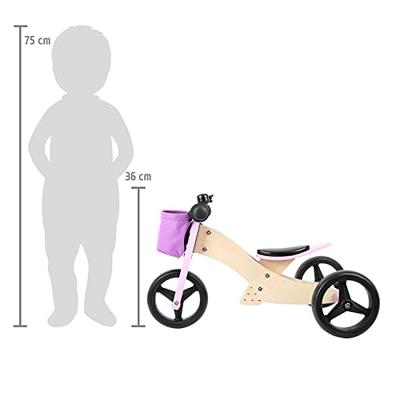 Small Foot houten driewieler en 2in1 roze - thumbnail