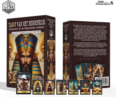 Tarot van het Middenrijk - Egyptische Oudheid Tarot Deck - 78 Kaarten + instructieboekje