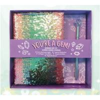 Crayola dagboekset You're a Gem! meisjes zilver 2-delig - thumbnail