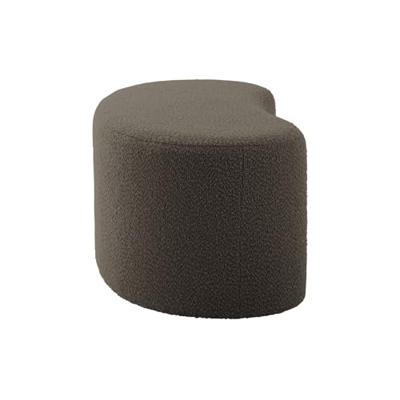 Leitmotiv [DL] Pouf Ada Wave bouclé Taupe Green -