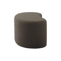 Leitmotiv [DL] Pouf Ada Wave bouclé Taupe Green - - thumbnail