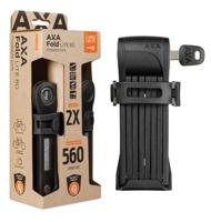 Axa Vouwslot fold 80 lite duo pack met gelijksluitende sleutels - zwart - thumbnail