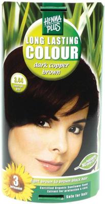 Hennaplus Long Lasting Colour 3.44 Dark Copper Brown Hennaplus Long Lasting Colour 3.44 Dark Copper Brown