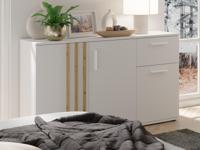 Commode GONZOLA 3 deuren 1 lade wit - thumbnail