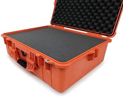 Peli 1600 Waterdichte Koffer Voor Complete Dslr-Uitrusting, Drones E.A. Kwetsbaar Apparatuur, Ip67 Water- En Stofdicht, Capaciteit: 46L, Gemaakt In Duitsland, Met Aanpasbaar Plukschuim, Kleur: Oranje