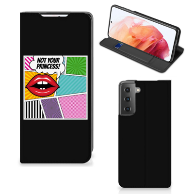 Samsung Galaxy S21 Hippe | Standcase | Popart Princess Samsung Galaxy S21 Hippe | Standcase | Popart Princess