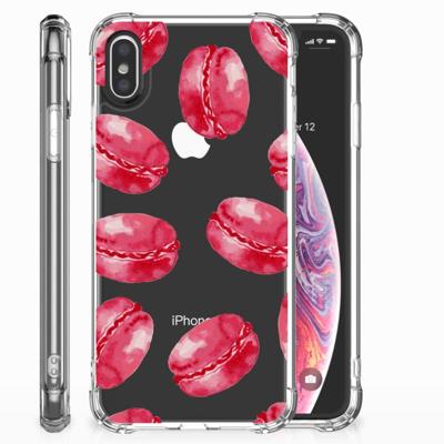 Apple iPhone X | Xs Beschermhoes Pink Macarons Apple iPhone X | Xs Beschermhoes Pink Macarons