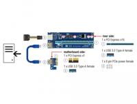 Delock 41426 Riser Card PCI Express x1 > x16 met 60cm USB-kabel - thumbnail