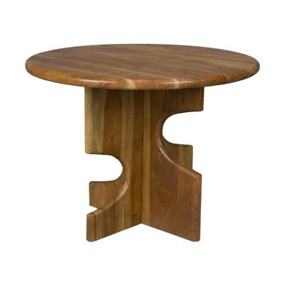 Dutchbone Morgan Bijzettafel Rond Hout - Bruin