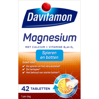 Davitamon Magnesium spieren en botten 42 Tabletten - thumbnail