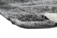 Tapijt DKD Home Decor 160 x 230 x 2 cm Zwart Polyester Wit Ruiten - thumbnail