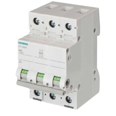 Uitschakelaar Grijs 63 A 3x NO Siemens 5TL13630 Uitschakelaar Grijs 63 A 3x NO Siemens 5TL13630