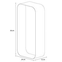 Wandkubus Sealskin Brix 50x24 cm Large Zwart - thumbnail