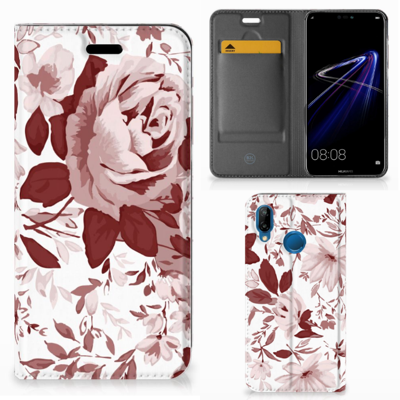 Bookcase Huawei P20 Lite Watercolor Flowers Bookcase Huawei P20 Lite Watercolor Flowers
